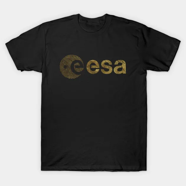 

Men Short sleeve tshirt Space Agency vintage emblem V01 Gold Edition Space Agency T Shirt Women t-shirt