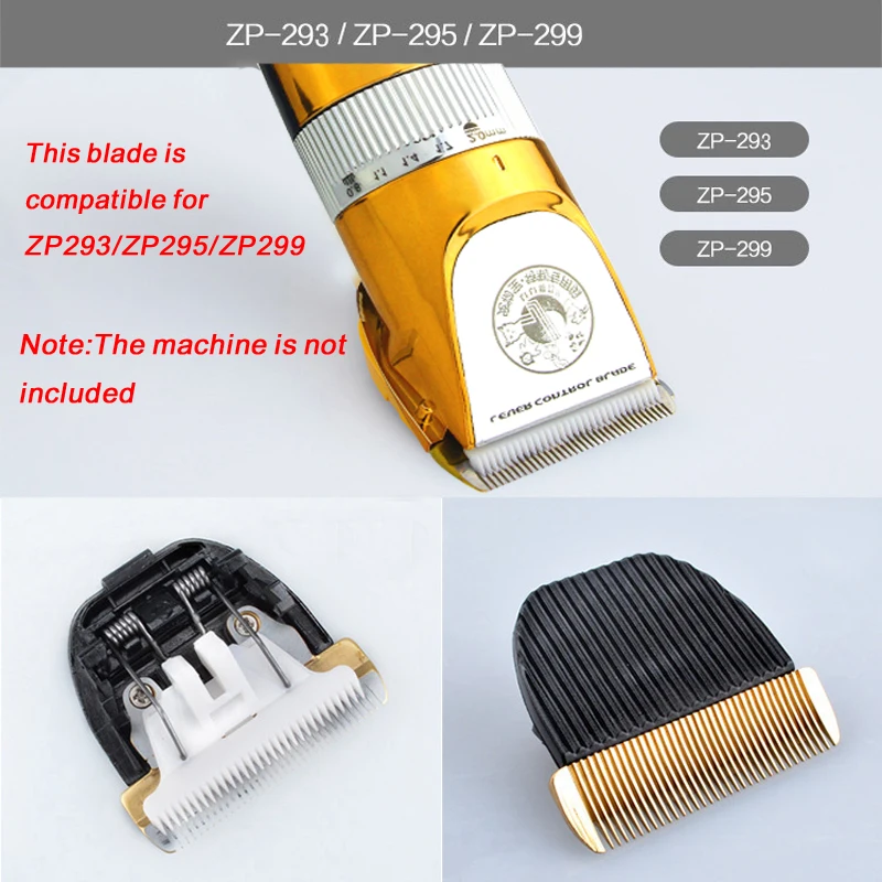

Original pet dog ceramic hair grooming trimmer clipper blade head compatible for ZP-293 ZP-295 ZP-297 ZP-299,1pcs/pack