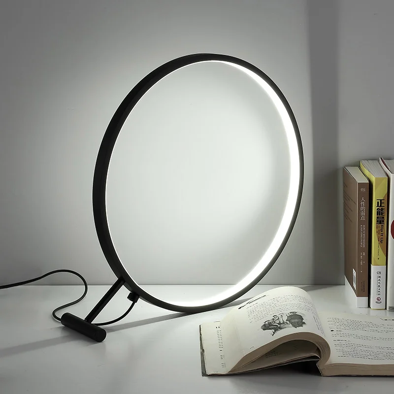 

The office desk lamp magnifier iron bed bedroom office study circular LED lighting FG510