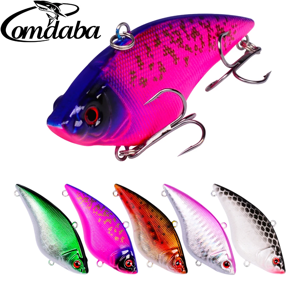 

1pcs 7.5cm 17g Fishing Lure Winter Fishing Hard Bait VIB with Lead Inside Ice Sea Fishing Tackle Fly Fishing Wobbler Lure