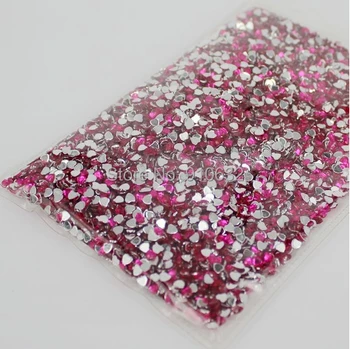 

10,000PCS Rose Red HEART RHINESTONES FLATBACK 3mm BEADS GEMS FOR NAIL ART CRAFT SCRAPBOOKING