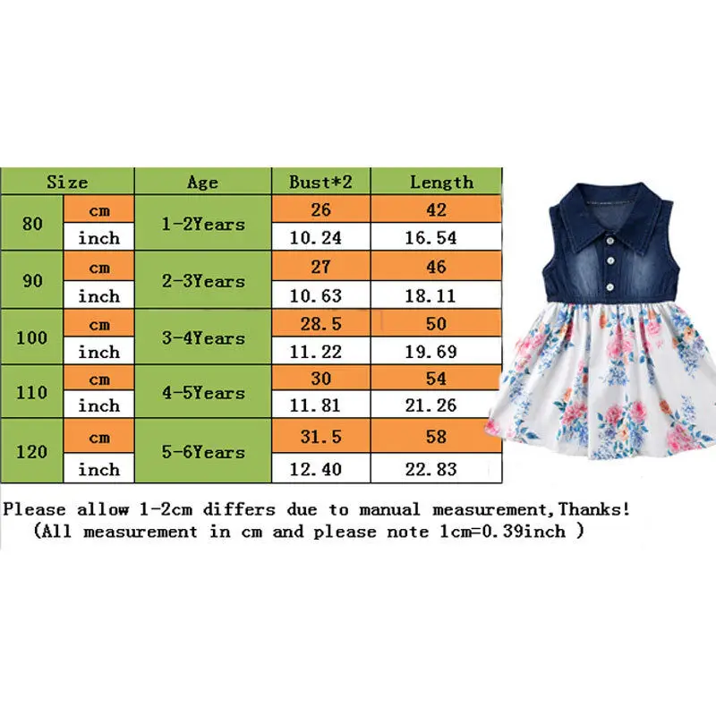 Фирменная Новинка для малышей для маленьких девочек Дети малышей летнее джинсовое пачка короткие мини платье-сарафан без рукавов наряды От 1 до 6 лет