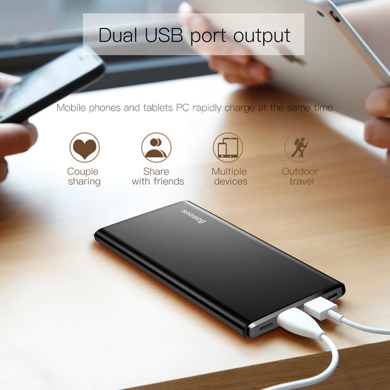 Baseus 10000mAh Power Bank For iPhone Huawei Xiaomi OnePlus Ultra Slim Powerbank Poverbank Mobile Phone External Battery Charger Baseus 10000mAh Power Bank For iPhone Huawei Xiaomi OnePlus Ultra Slim Powerbank Poverbank Mobile Phone External Battery Charger