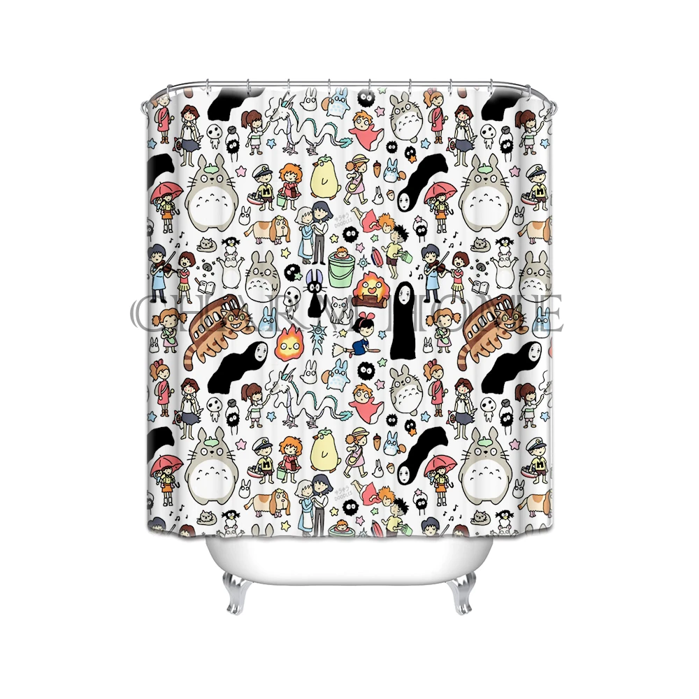 新すべてスタジオジブリ文字トトロカスタムシャワーカーテンバスルーム装飾シャワーカーテン Custom Shower Curtain Shower Curtainshower Curtain Bathroom Aliexpress