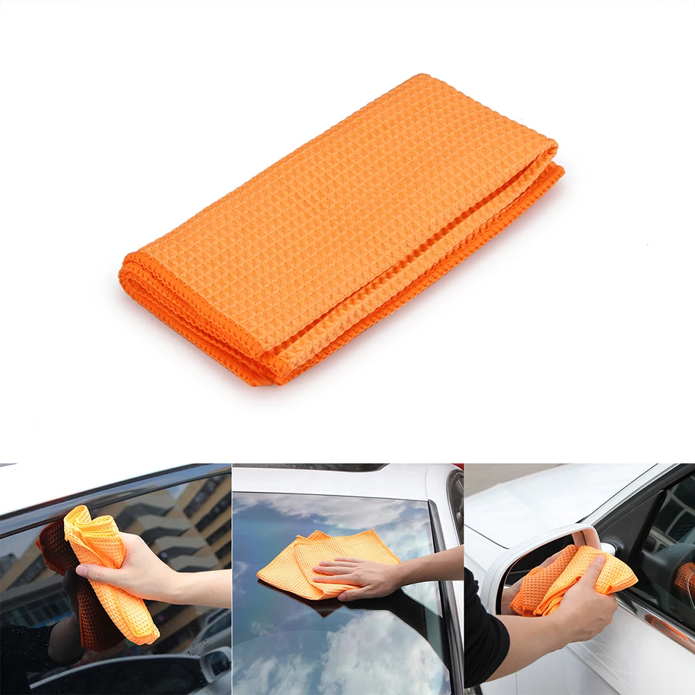 Buy ALLOMN Car Cleaning Cloth Microfiber Waffle Weave