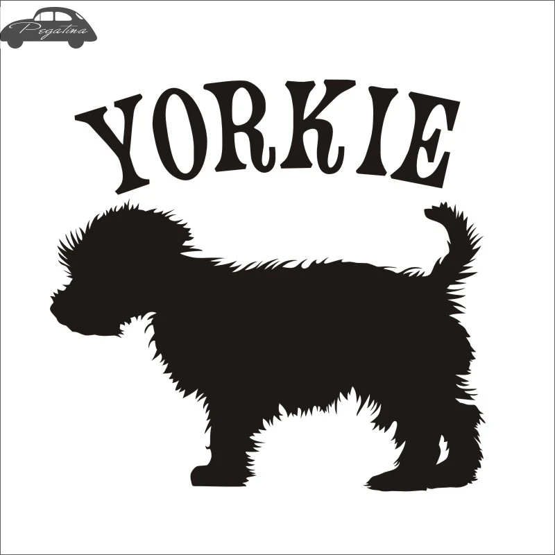 Car YORKIE Pet Shop Sticker Dog Decal Posters Vinyl Wall Art Decals Pegatina Quadro Parede Decor Mural Pet Shop Sticker