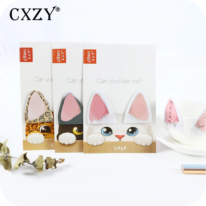 CXZY kitti наклейки для кошек заметки kawaii индексные вкладки блокнот наклейка