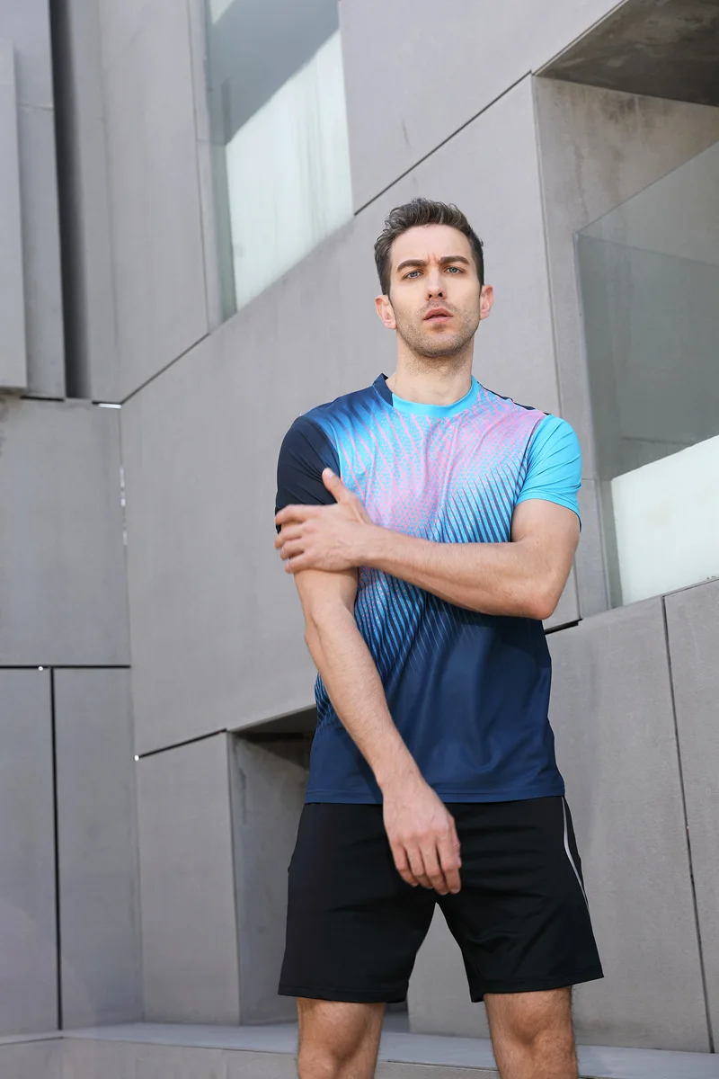 2018 de alta calidad Running Fitness Gym camisa de bádminton transpirable de secado rápido, mujeres/hombres Tenis de Mesa equipo camisetas