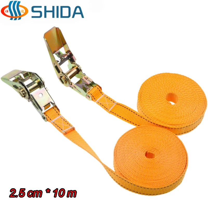 1pcs 2.5cm * 10 Meters 900KG Metal Cargo Lashing Polyester bing