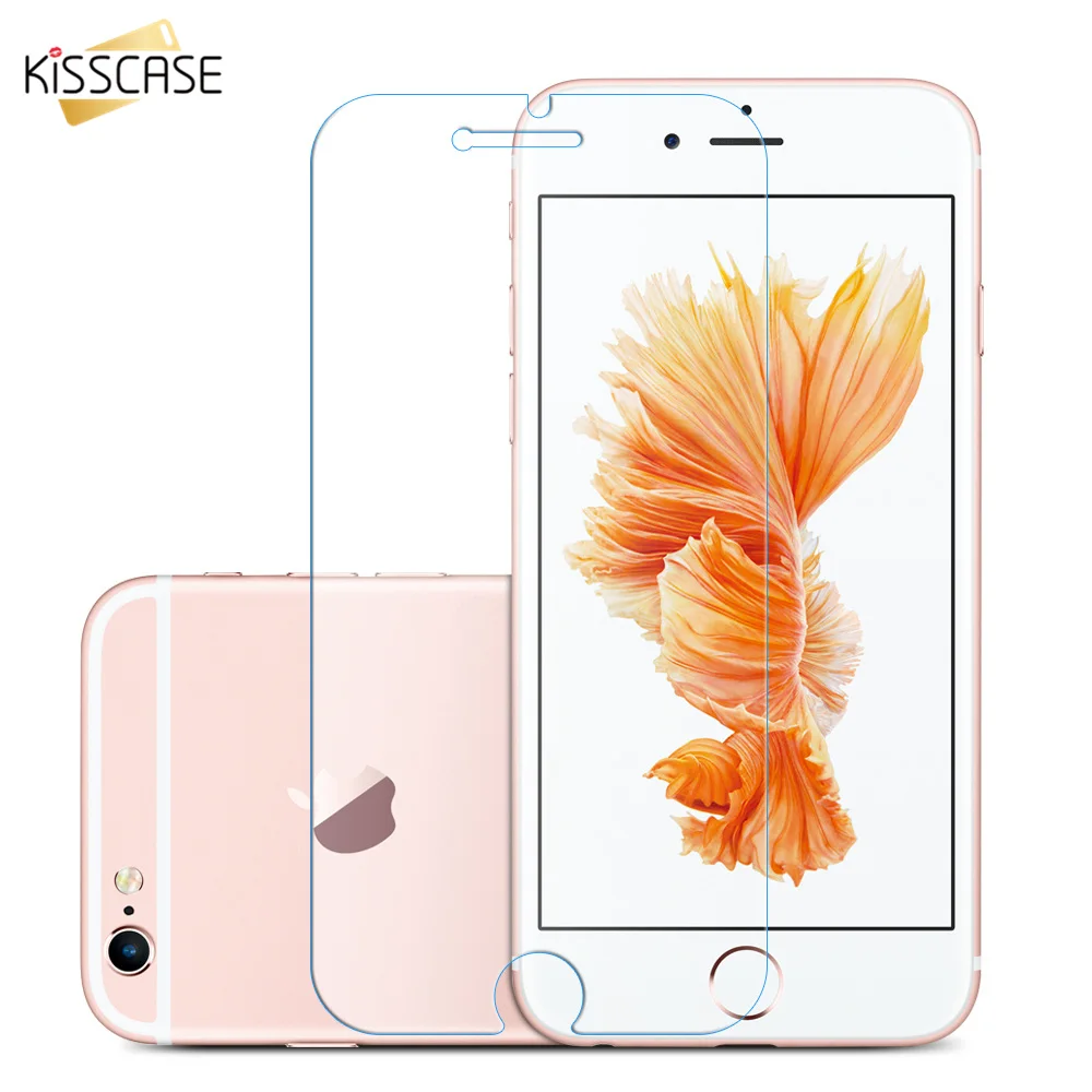 KISSCASE стекло для iPhone 7 Plus 6 6s 5 5S SE Ультра тонкое Закаленное протектор экрана HD