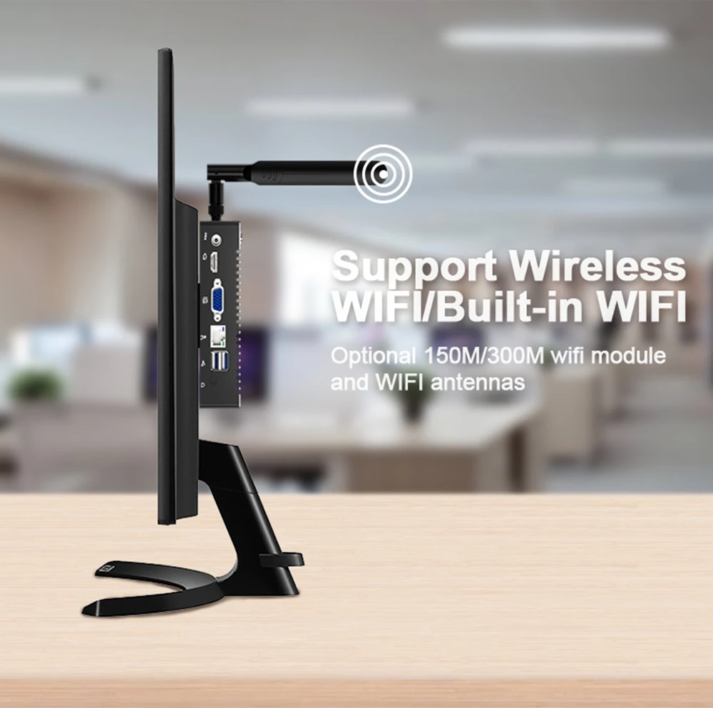K6-F9 Мини ПК без вентилятора Intel Celeron J1900 J1800 N2940 N2840 Windows 10 Pro Linux HTPC тонкий клиент HDMI VGA WiFi LAN NUC компьютер