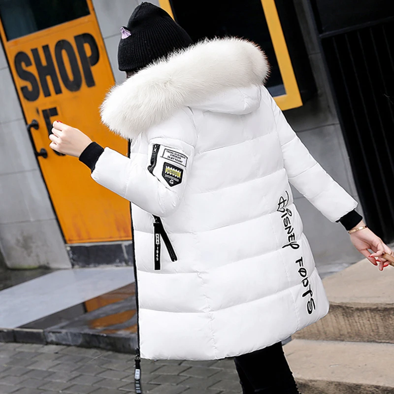 

womens winter jackets and coats 2019 Parkas for women 4 Colors Wadded Jackets warm Outwear With a Hood Large Faux Fur Collar