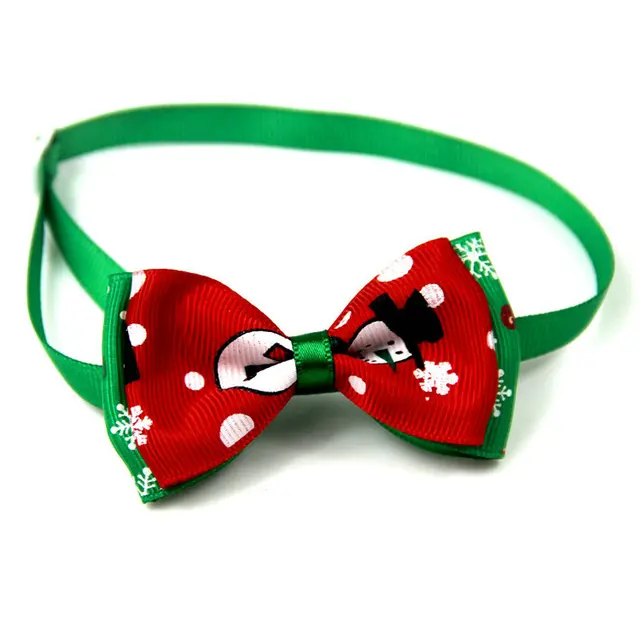 Christmas Holiday Dog Collar Bow Tie 10