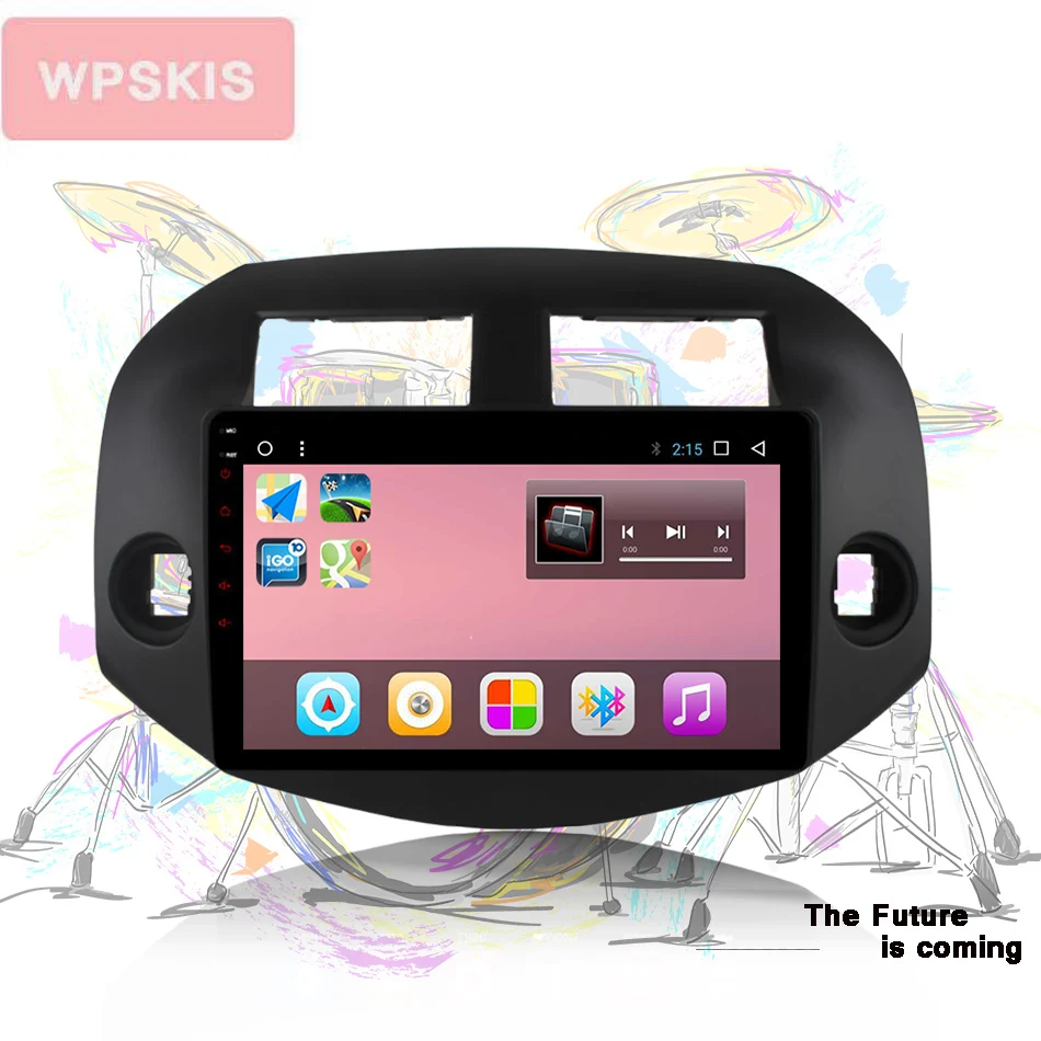 Best Android 9.0 Navigation 2 DIN Multimedia for toyota rav4 2007 2008 2009 2010 2011 Car GPS 8-core AUX Radio Video Car DVD Player 3