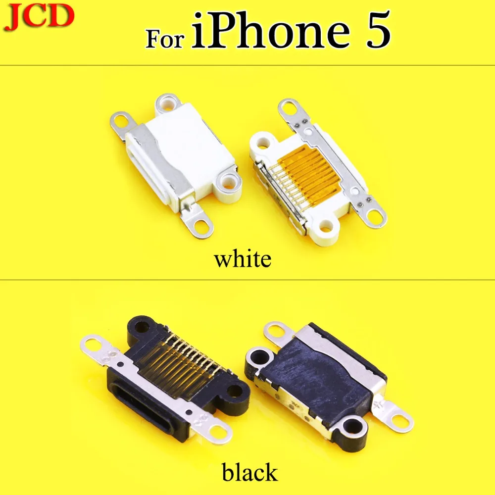 

JCD High quality White / Black USB charger Charging Port Dock Repair Replacement for apple i5 for Iphone 5 5G USB charging dock