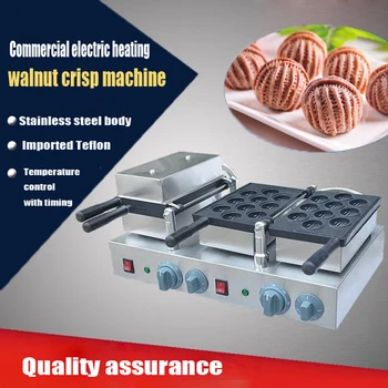 

1PC Hot sale 220V Electric commercial walnut sweet cake machine ;walnut crisp maker; waffle maker