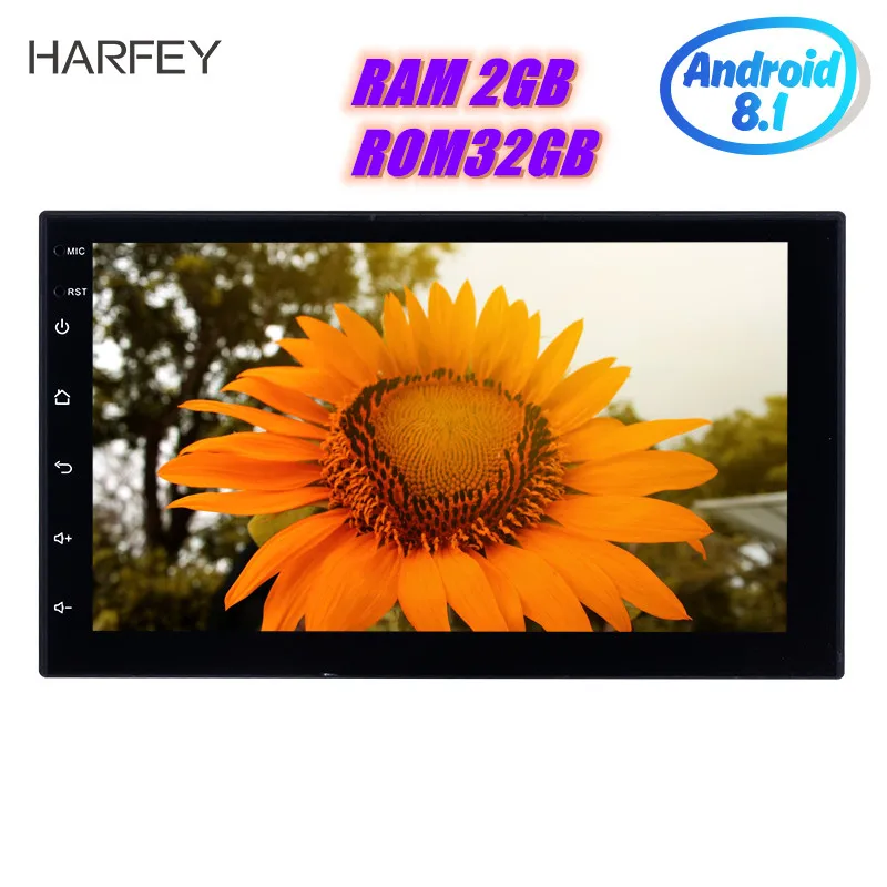  Harfey 2Din Universal Car Radio RAM 2GB ROM 32GB Android 8.1 7inch GPS Multimedia Player For VW Nis