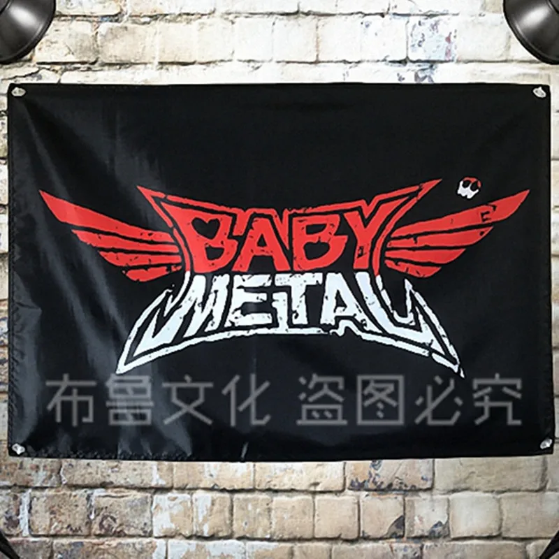 &quotBABYMETAL&quot HD музыкальный плакат гобелен поп-группа баннер четыре отверстия флаг