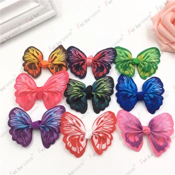

Simulation tapered bow thread embossed printing accessories gift box flower decoration material wedding celebration