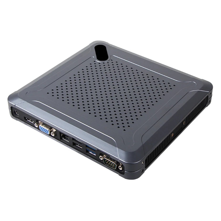 Fanless Mini PC,Desktop Computer,Intel Celeron Quad Core J1900,Windows 10/Ubuntu,[HUNSN BH06L],(COM/VGA/HD/LAN/6USB2.0/2USB3.0)