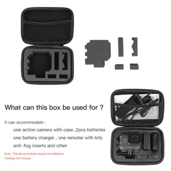 

Small size EVA Collecting Case Bag Storage Box for gopro 7 accessories Hero 7 6/5/4/3+ SJCAM SJ4000 XIOMI YI 4K Action Camera