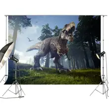 Джунгли динозавр фон для фотосъемки задник-фон для фотографирования парк и мир Юрского периода на тему день рождения, вечеринка, фото декорации XT-6981