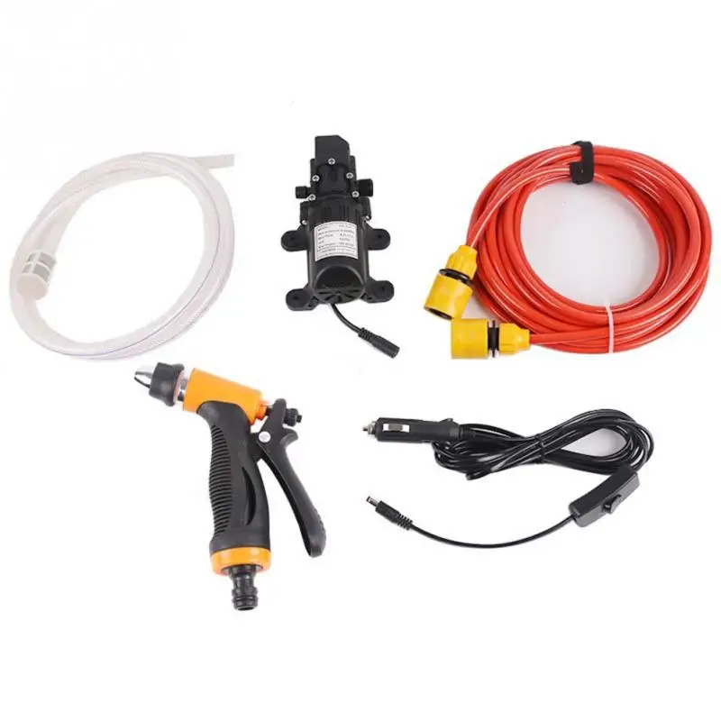 12V 100W 1MPA 5.5L/мин Micro Мембранный Насос Портативный мощный Автомойка Электрический высокого Давление насос омывателя чистой воды