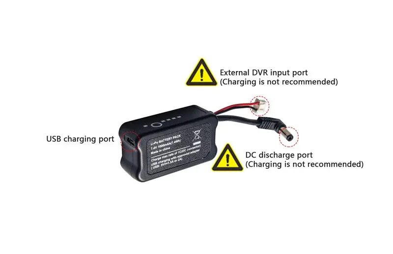 Eachine EV100 2S 7,4 V 1000mah LiPo аккумулятор Перезаряжаемый DC 2,1 мм* 5 мм 2S Баланс разъем для Fatshark очки RC модели