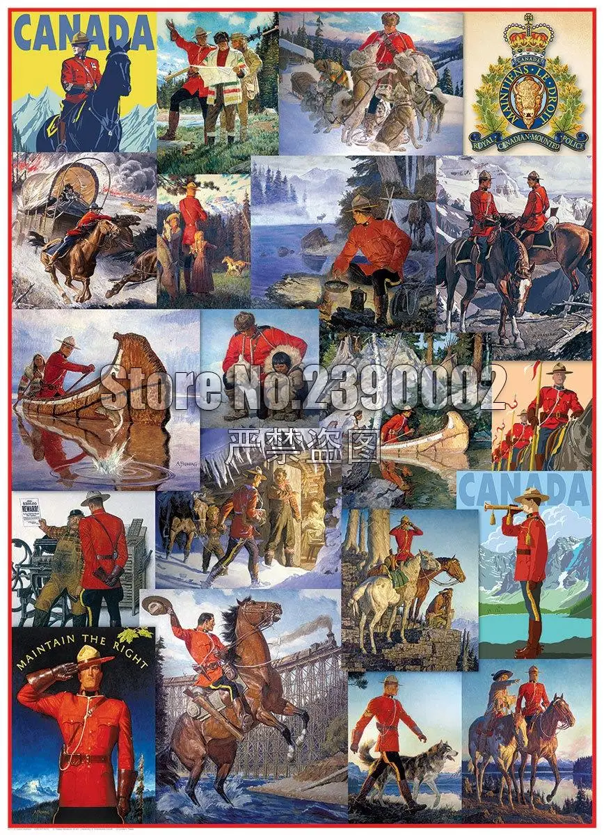 

100% Full DIY 5D Diamond Painting RCMP Collage Paintings Cross Stitch Diamond Embroidery Decoration Mosaic Home Decor Gifts