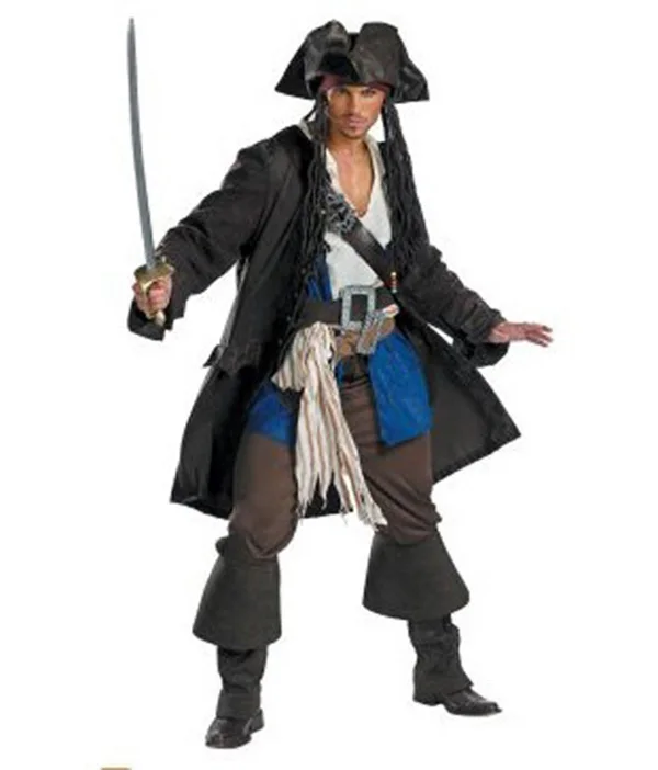 Pirates of the Caribbean 3 Captain Jack Sparrow Prestige Adult Costume