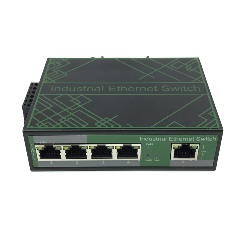Industrial High Power Unmanaged 10/100M 4 Port 5 Port Industrial Ethernet Switch For Cctv Security Gigabit Switch  Network Rack