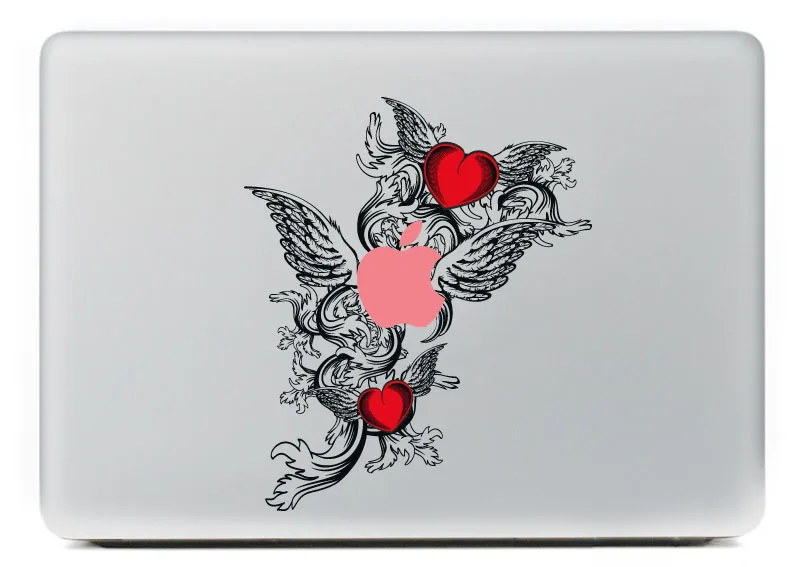 Виниловая наклейка Love Wings для DIY Macbook Pro/Air 11 13 15 дюймов чехол для ноутбука Наклейка