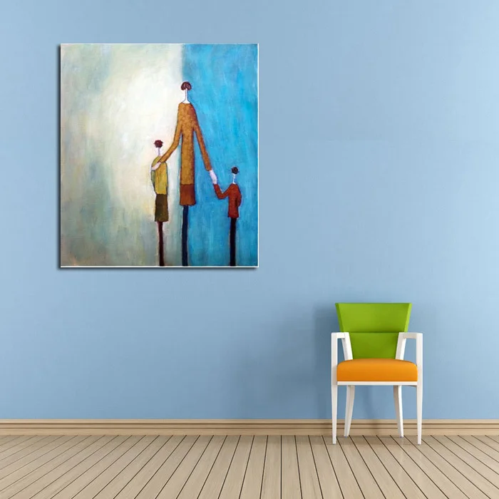 Handpainted Modern Abstract Art For Home Decor High Quality New Love Picture on Canvas Oil Paintings Hang Pictures | Дом и сад