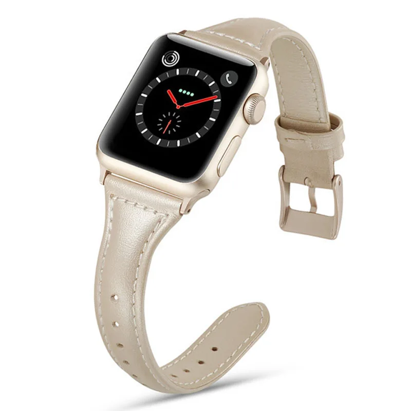 

DIDI Straps for Apple Watch Bnad 38mm 42mm 40mm 4 44mm Strap For Apple Watch Bracelet Series 4 3 2 1 For iWatch Leather Band