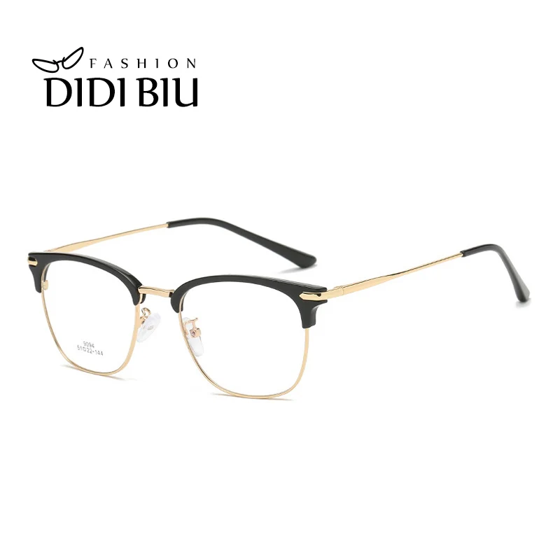 

Vintage Square Clear Eyeglasses Frame Women Men Ultralight Alloy Half Frame Glasses Myopia Prescription Spectacle Frames UN1095