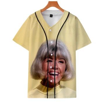 

Doris Day 3D Women and men summer Clothes 2018 Tops Hote Sale Short Sleeve Baseball T-Shirts Casual K-pops Tees Plus Size xxl