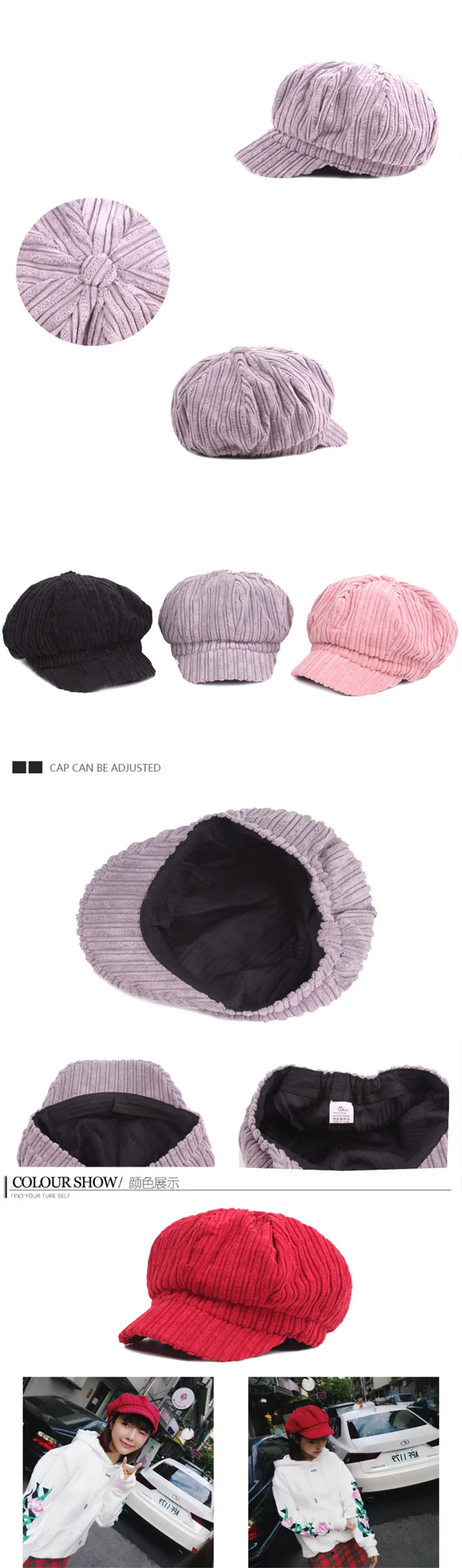 SILOQIN качественная женская теплая шапка художника Newsboy Шапка, сезон осень-зима Casquette женский берет шапки Gorras восьмиугольная кепка