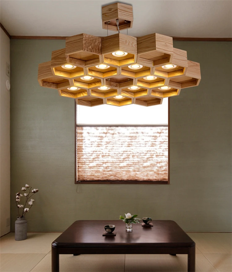 WOOD PENDANT LAMP 10