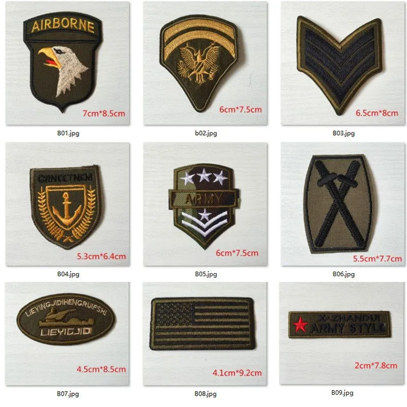 Super-Quality-9pcs-Military-Sets-Embroidered-Patches-for-Clothing-Stripes-Sew-Iron-on-Clothes-Patch-Motorcycle (2)