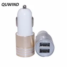 QUWIND 2.1A двойной USB порт быстрое автомобильное зарядное устройство с алюминием