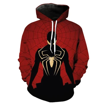

2019 New Fashion Sweatshirt Men / Women 3d Hoodies Print Spider-Man anime pattern Slim Unisex Slim Stylish Hooded Hoodies