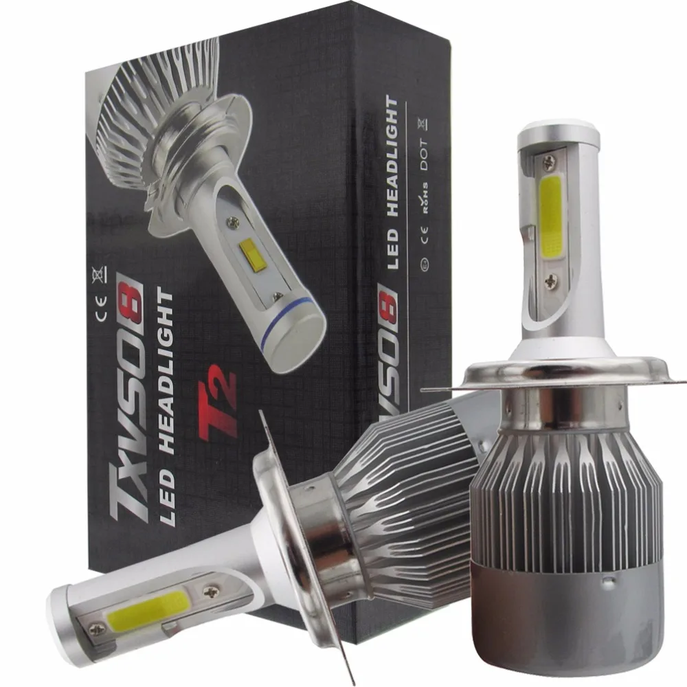 110W/Pair H4 H/L Led Headlight H4 12V Beam Auto Car Led Headlight Bulb