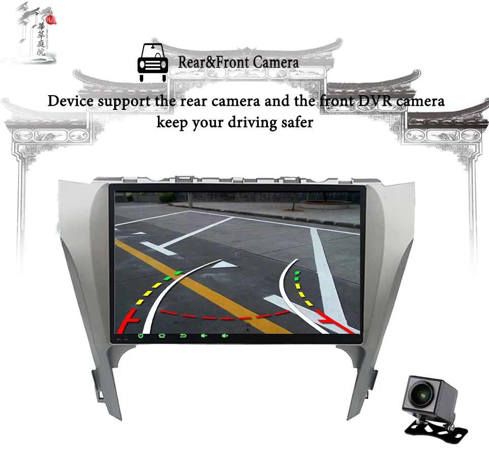 Clearance 10.1" Android 9.0 4GB 64GB car dvd player multimedia stereo radio Sat navi gps tape for toyota camry 2012-2014 Map head unit fm 5