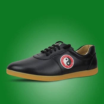 

Tai Chi Shoe, Ox Tendon Soft Bottom Cowhide Head Layer kung fu shoes, Cowhide Half A Year Peel For The New martial art Shoe