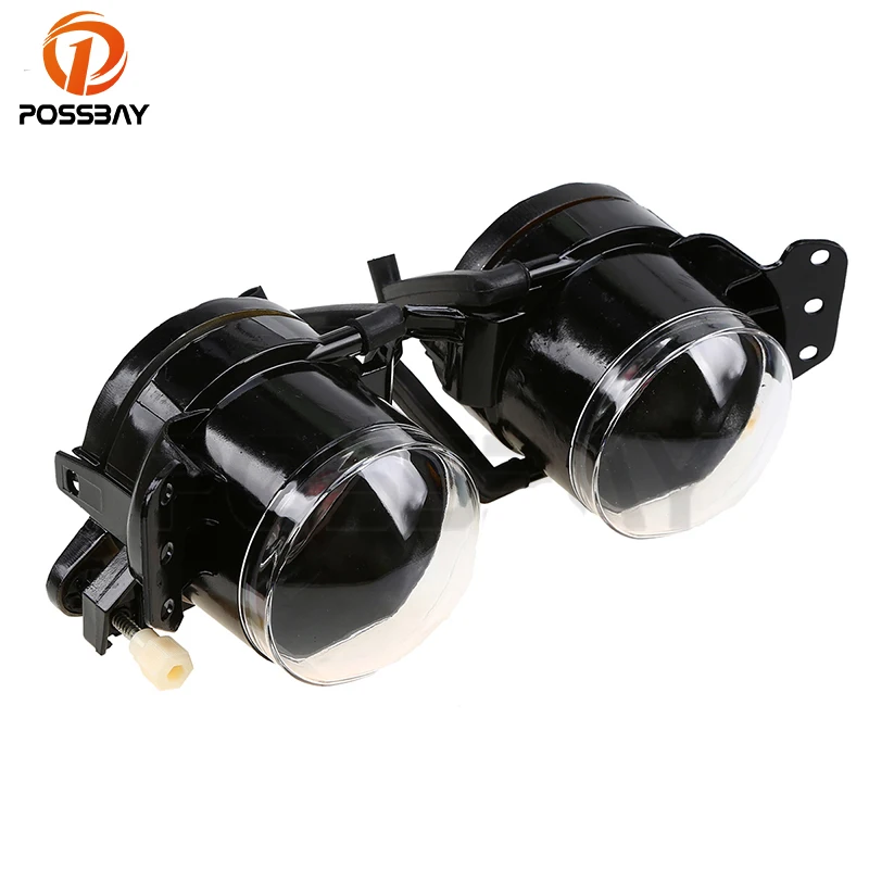 

POSSBAY Fog Light Housing for BMW 5-Series E60 Sedan/E61 Touring 2003-2007 Pre-facelift Front Lower Bumper Fog Lamp Shell Cover