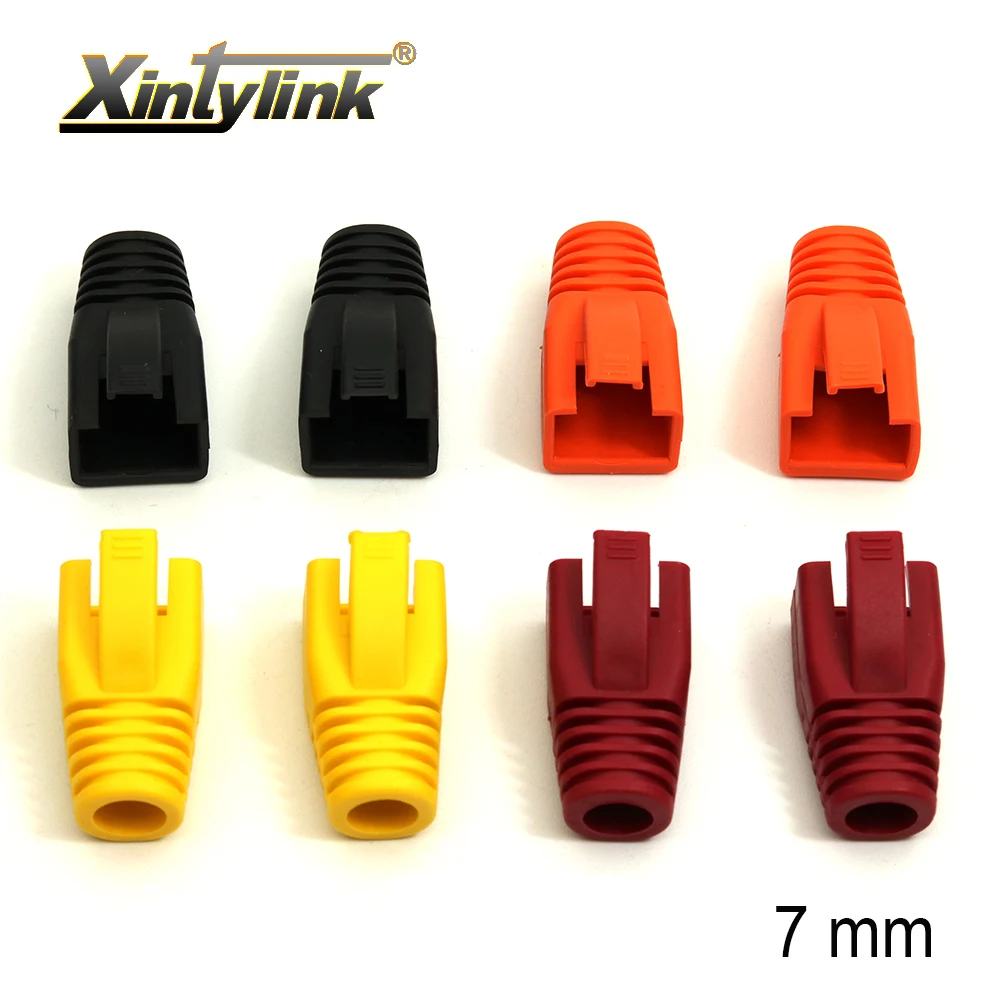 

xintylink rj45 caps cat6 network boots rj 45 sheath cat6a cat5 cat5e protective sleeve multicolour ethernet cable connector