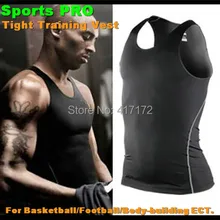 200 шт! Высокая гибкость тела компрессионный базовый слой PRO плотный жилет термо под танк Топ футболки Термобелье Нижнее белье