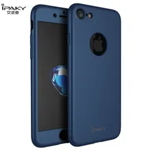 IPaky 360 Полный ультра тонкий для iPhone 7 Plus + закаленное стекло Экран протектор для iPhone 7 Чехол крышка кузова Fundas Капа