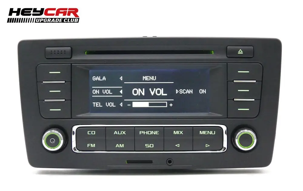 HEYCAR Радио Стерео RCN210 MP3 AUX CD плеер для Skoda PQ Octavia Yeti с Plag& Play установка провода