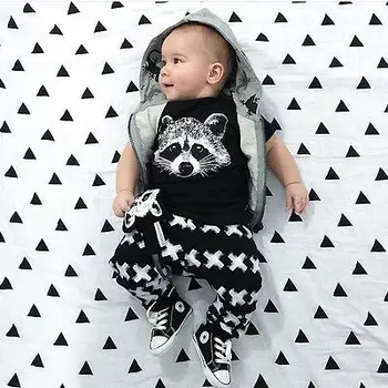 

Cute Toddler Baby Girl Boy Fox T-shirts Pants Leggings 2pcs Outfits Set Clothing